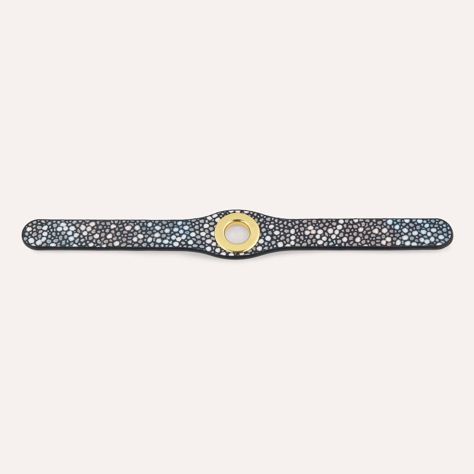 Deco Popper | Multi-Colour Shagreen with Gold hardware