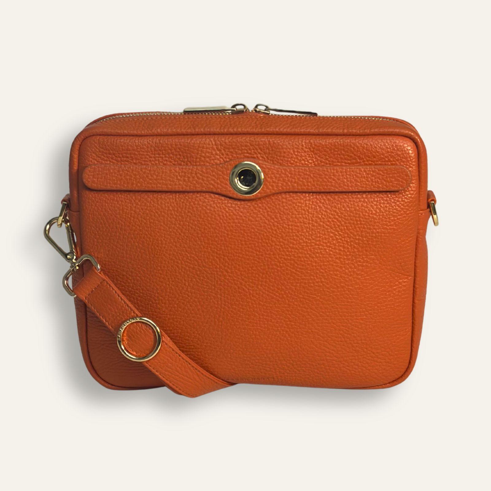 Preloved Mia Crossbody | Tangerine with Gold hardware