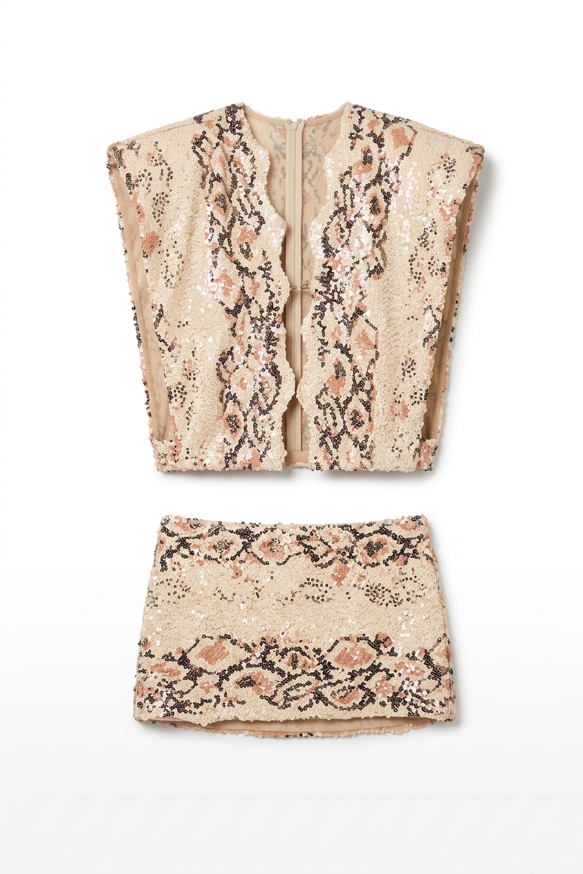 Samantha Dress In Desert Snake