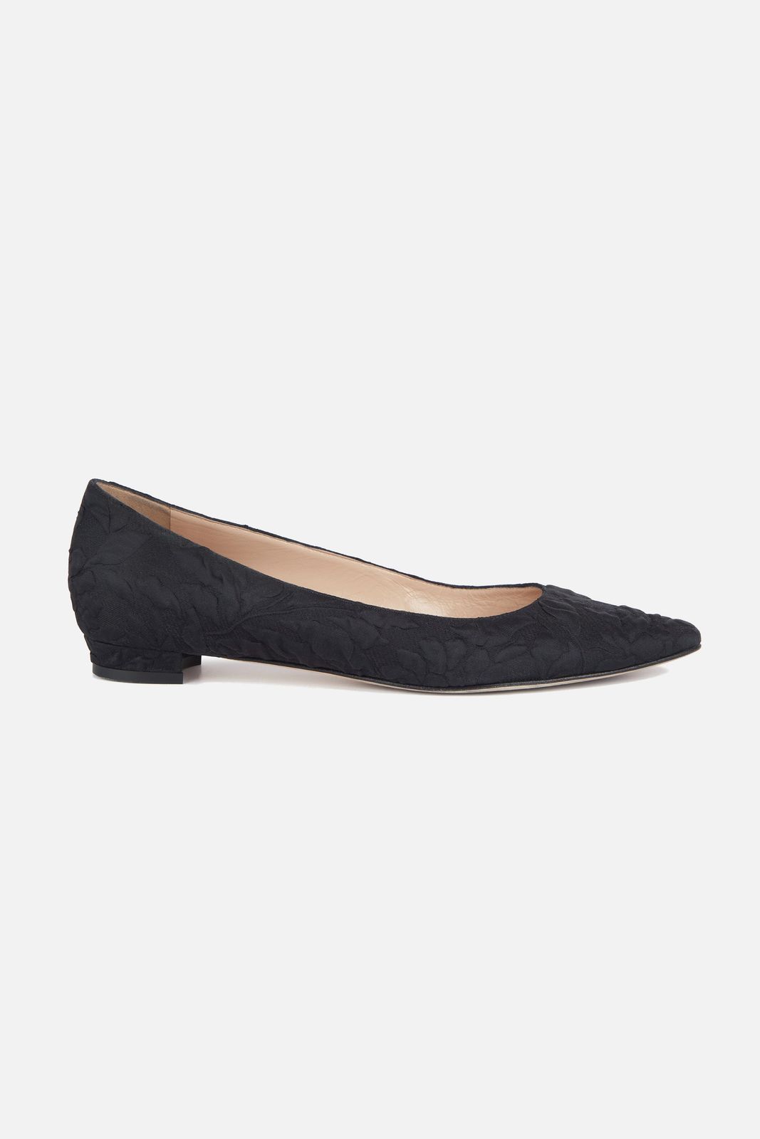 BBFlat Shoe in Black Double Warp Floral