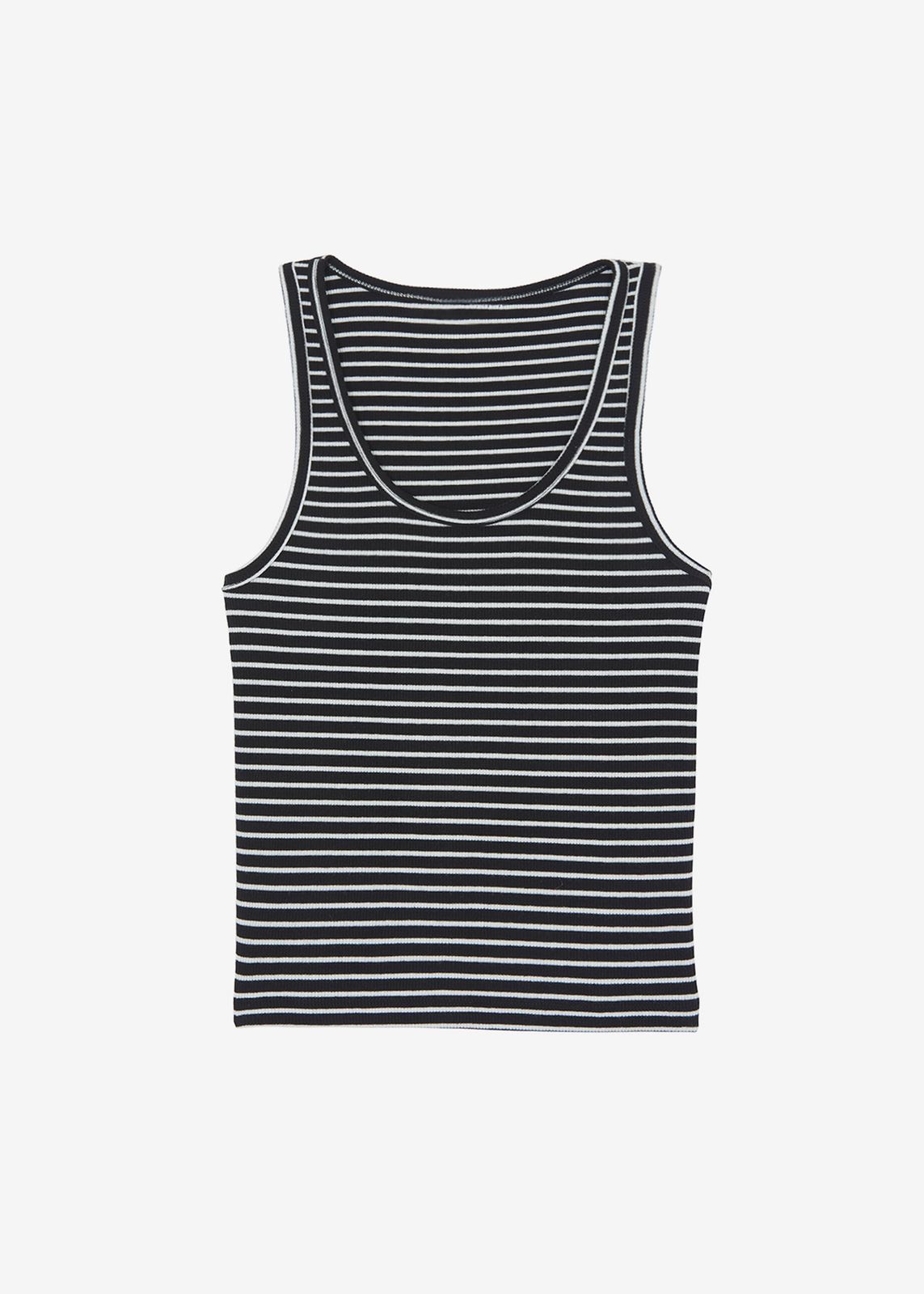 Bryn Tank Top - White Stripe