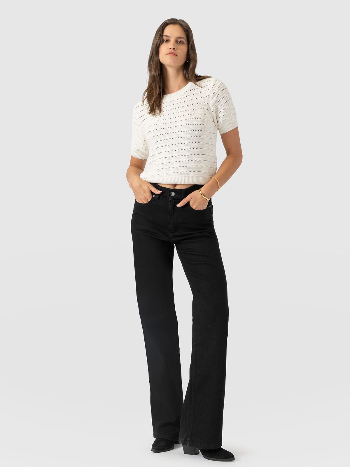 Wide Leg Jean - Black