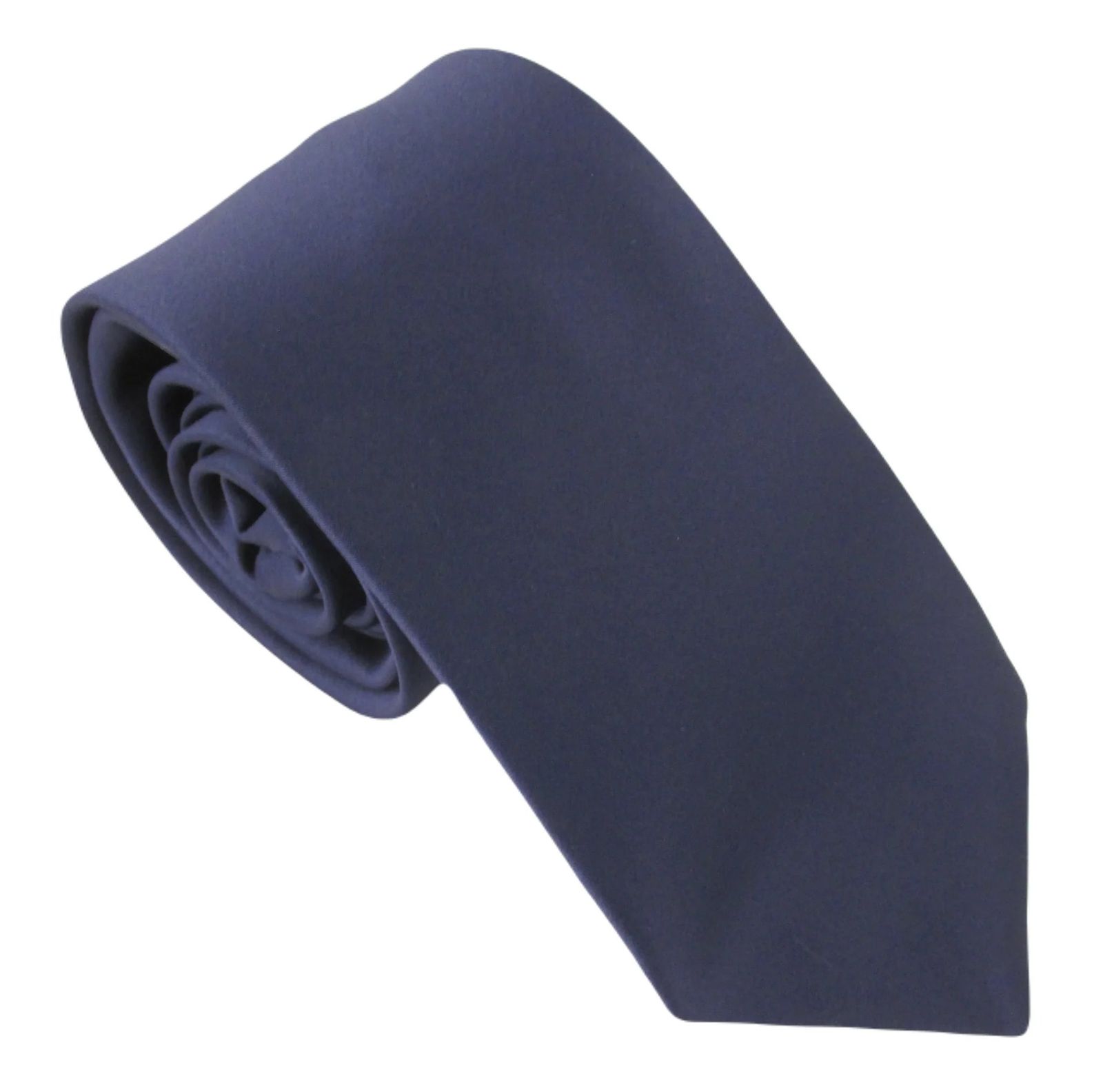 Navy Blue Satin Wedding Tie