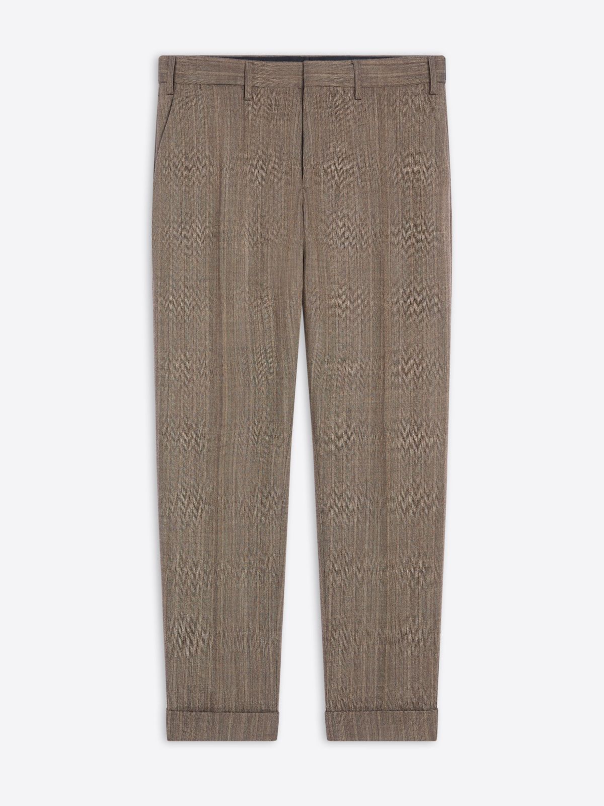Cuffed wool pants