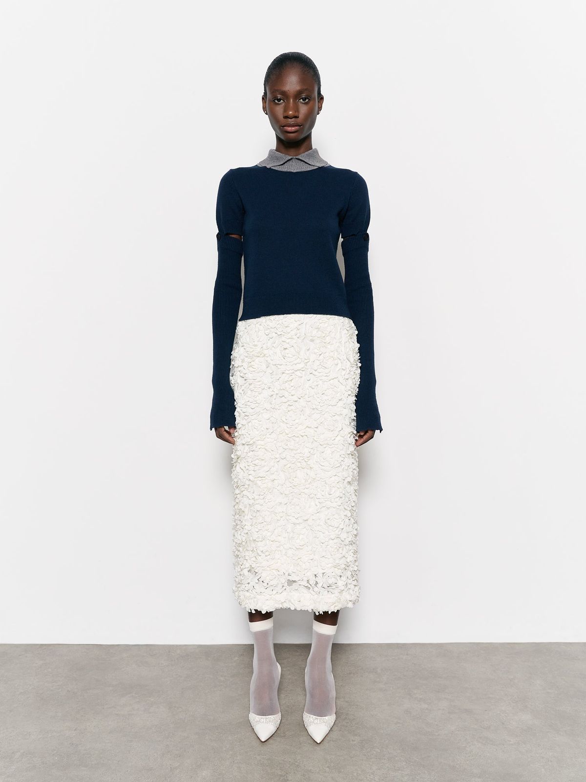 Cleo Polo Knit Navy