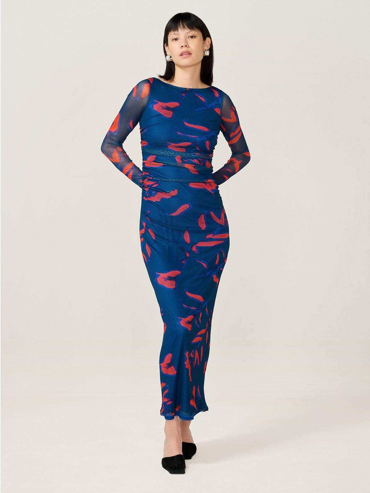 Hollis Dress in Falling Leaf Print