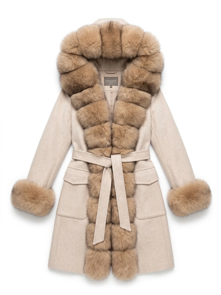 Aspen Reversible Parka & Vest Light Beige