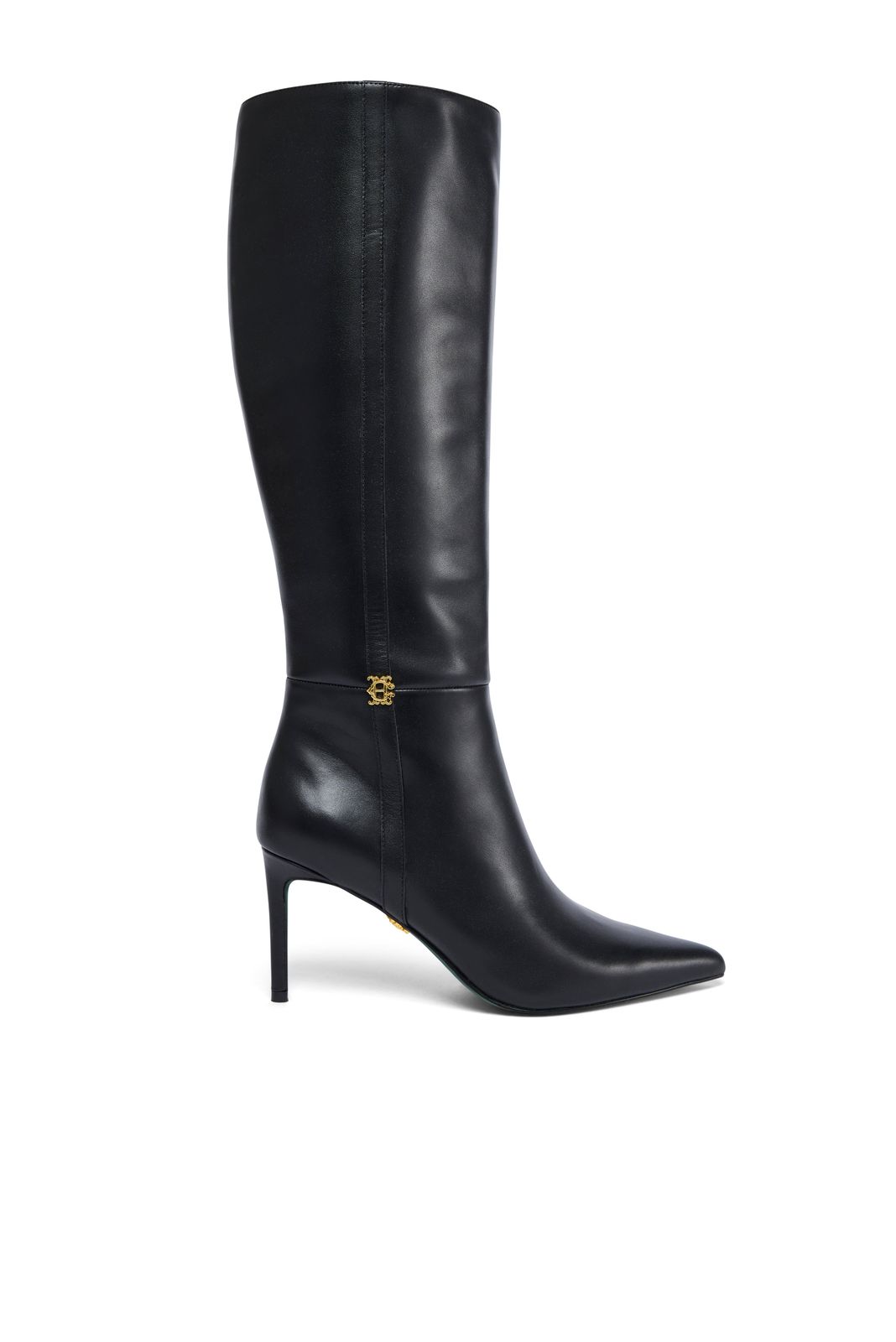 London Knee Boot (Black Leather)