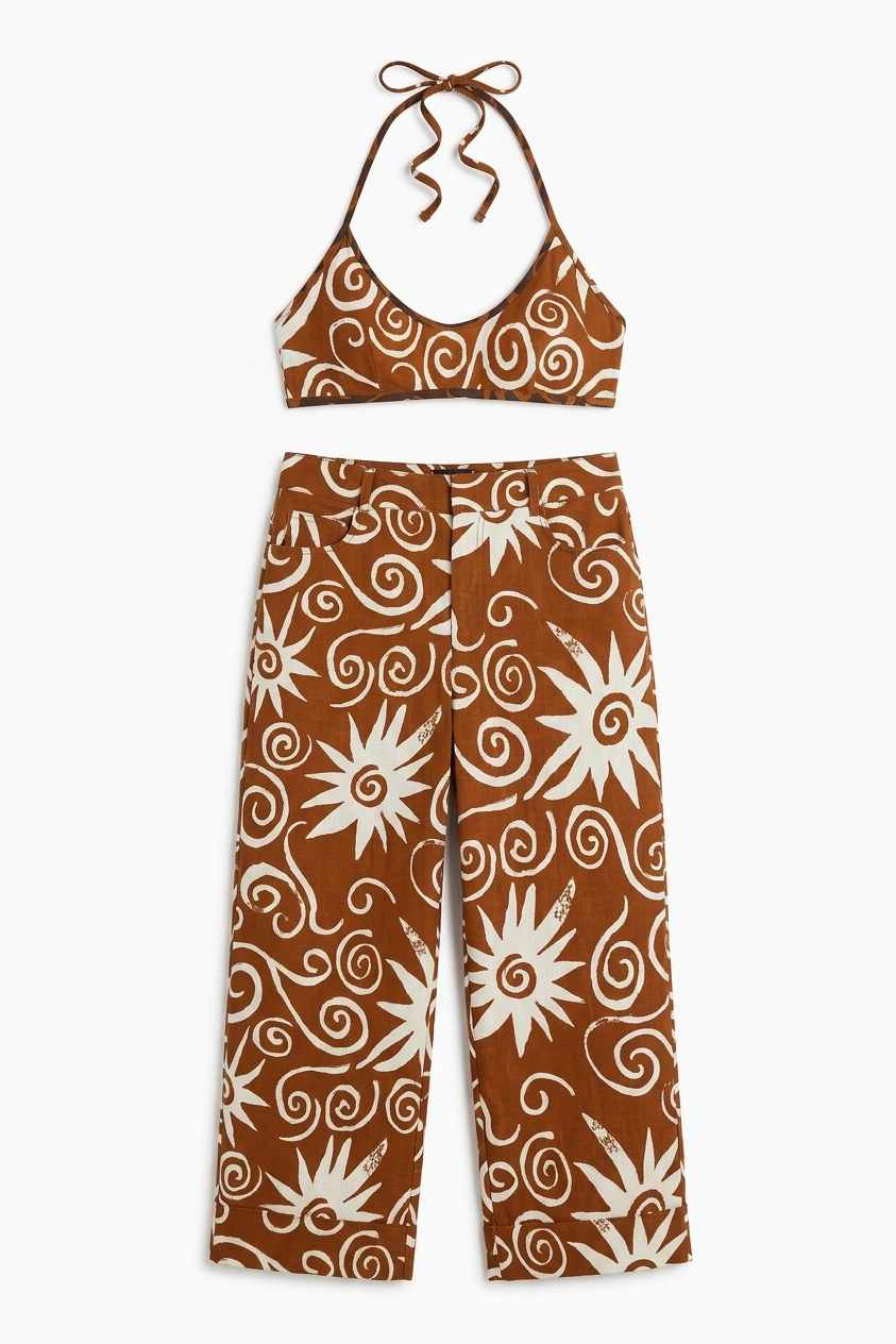 Della Reversible Swimsuit - Swirl Print