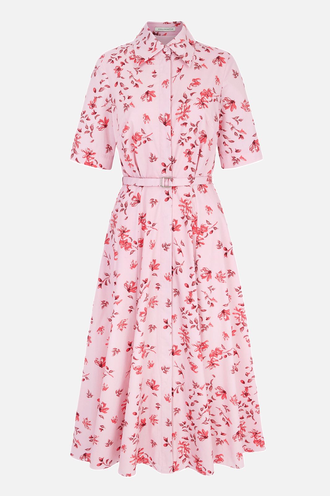 Rubie Dress in Scattered Daisies on Pink Cotton