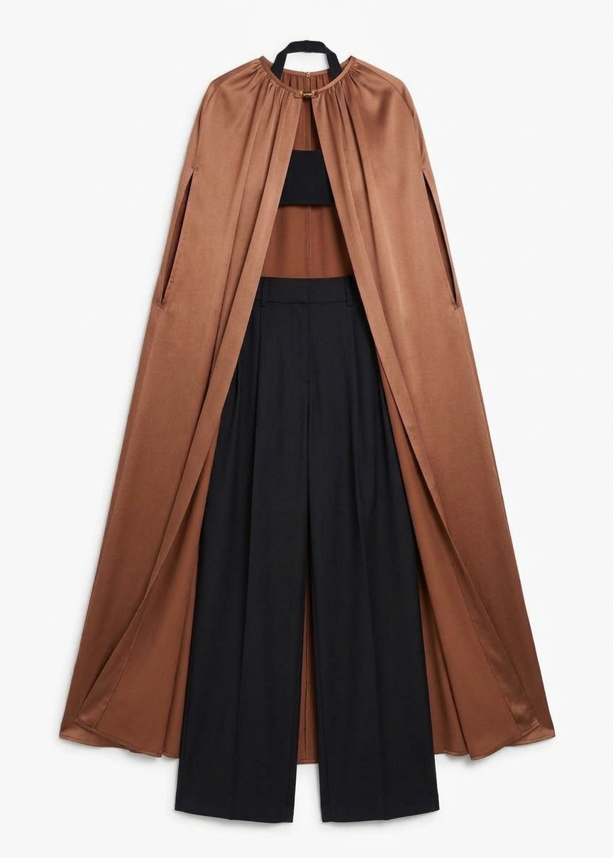 By Malene Birger Dallie Cape - Latte Brown