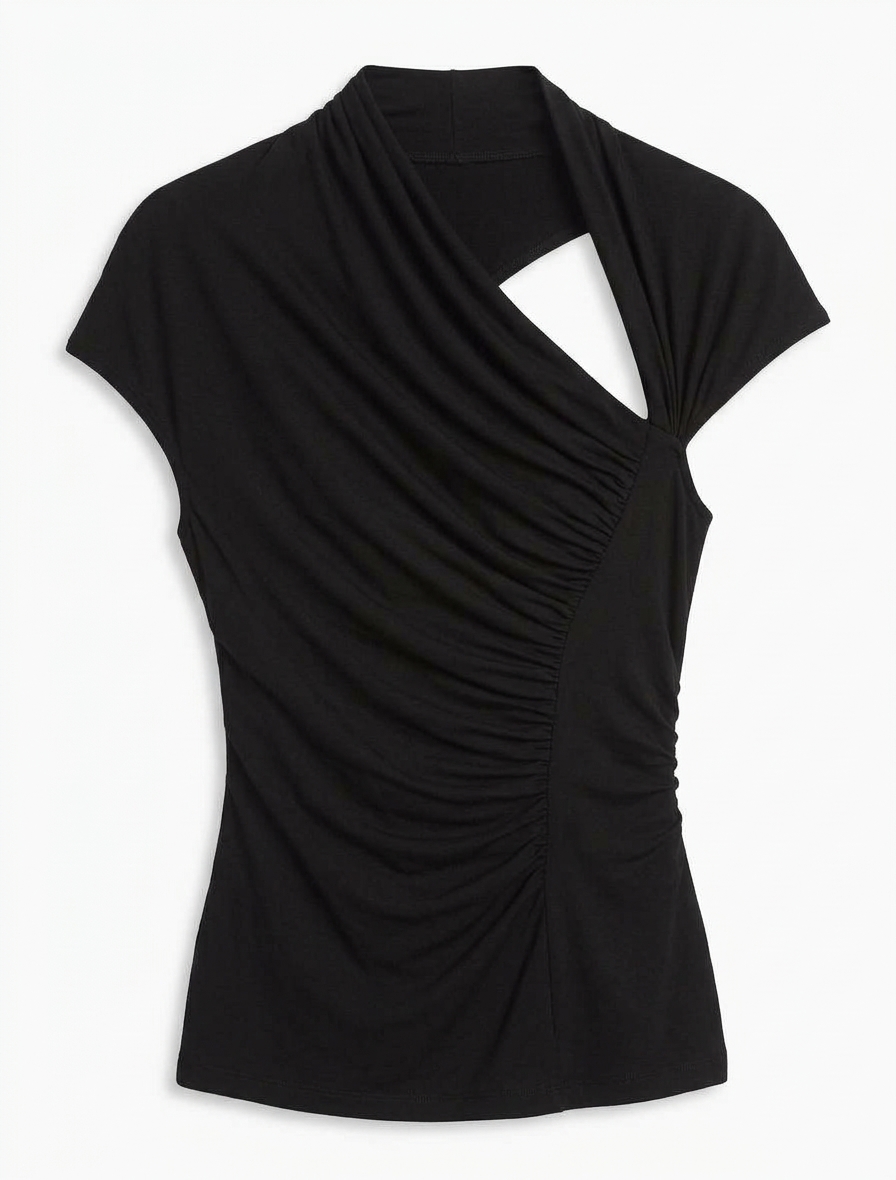 Scarab Micromodal Cut Out Top In Black