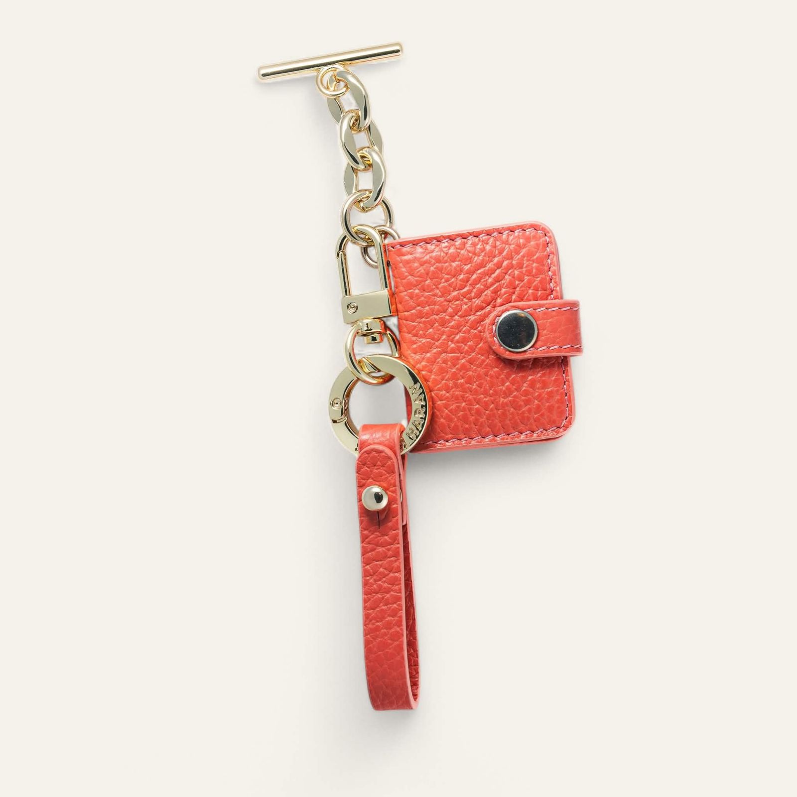 Moments Tassel | Coral with Gold hardware