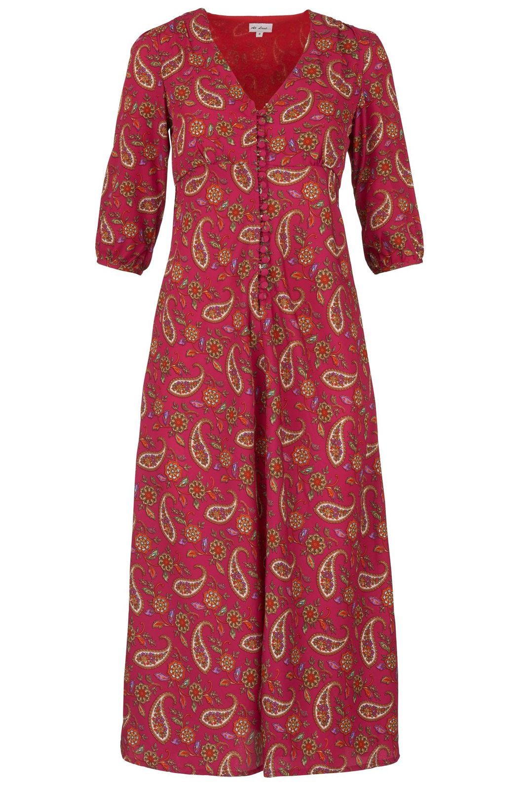 Belgravia Midi Dress In Pink Clementine