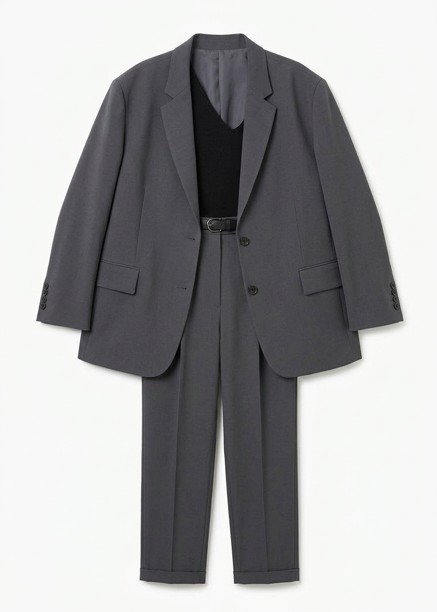 Bea Suit Pants - Charcoal