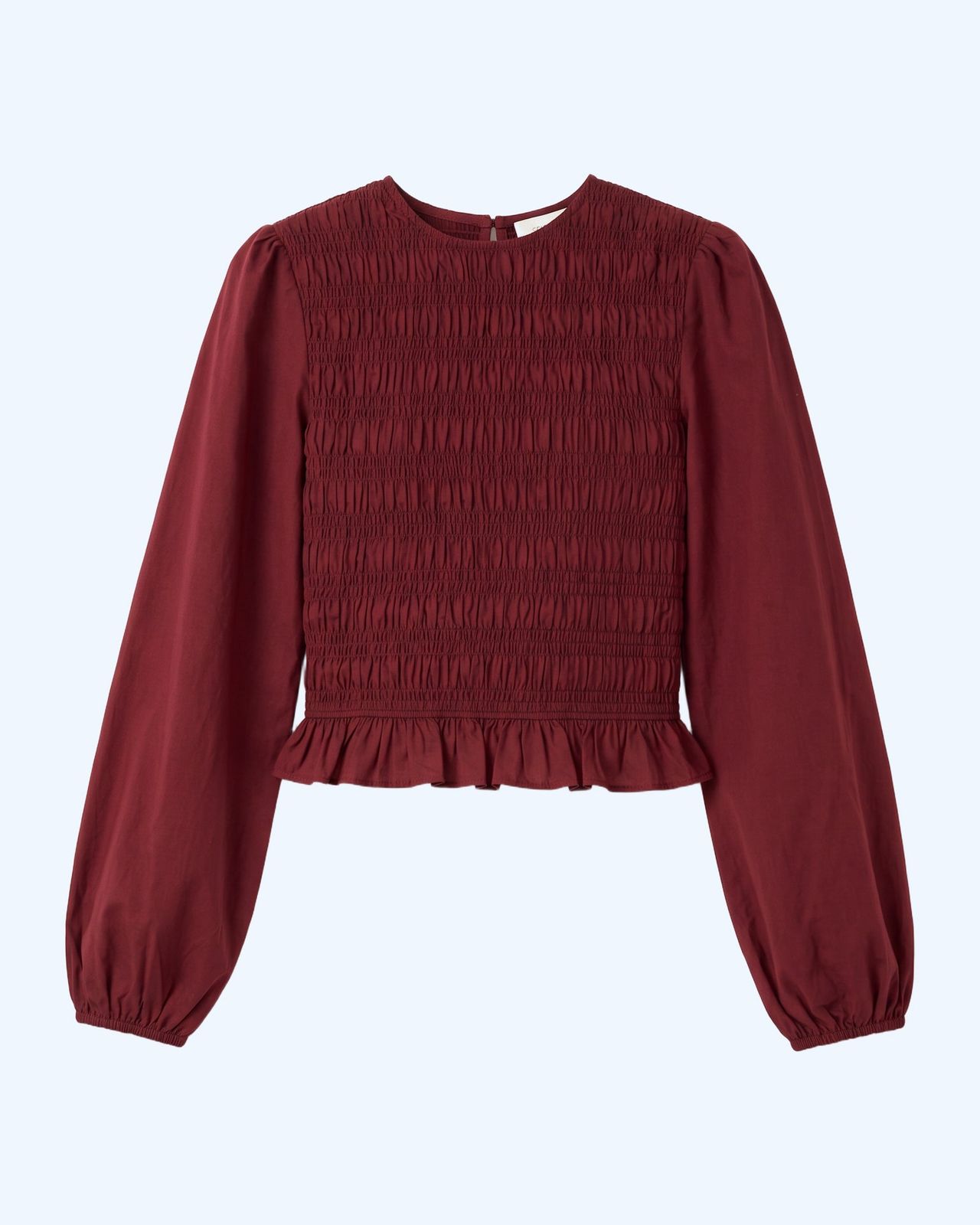 Kallope Blouse In Deep Wine