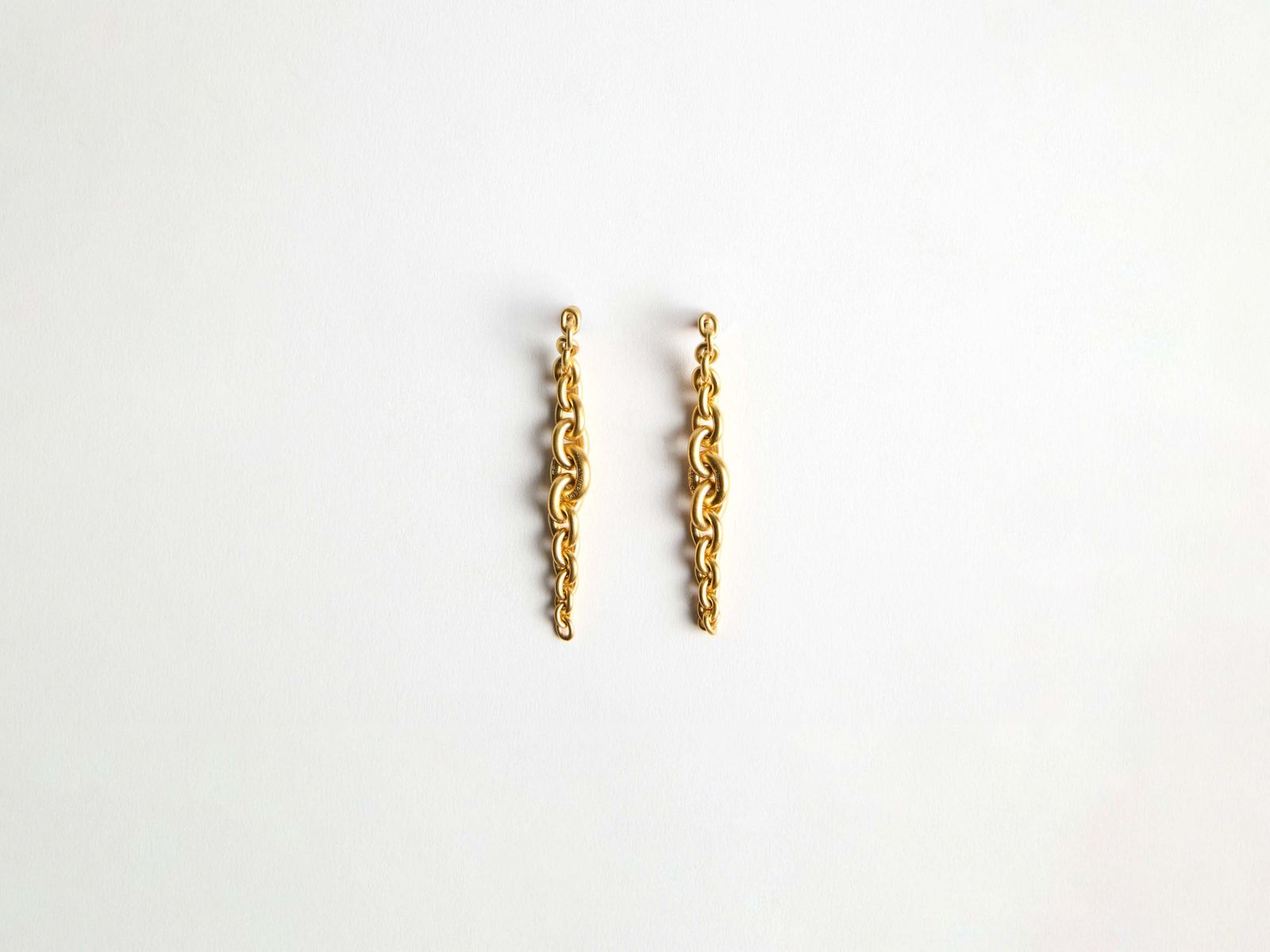CHAIN-LINK EARRINGS IN 18KT YELLOW GOLD