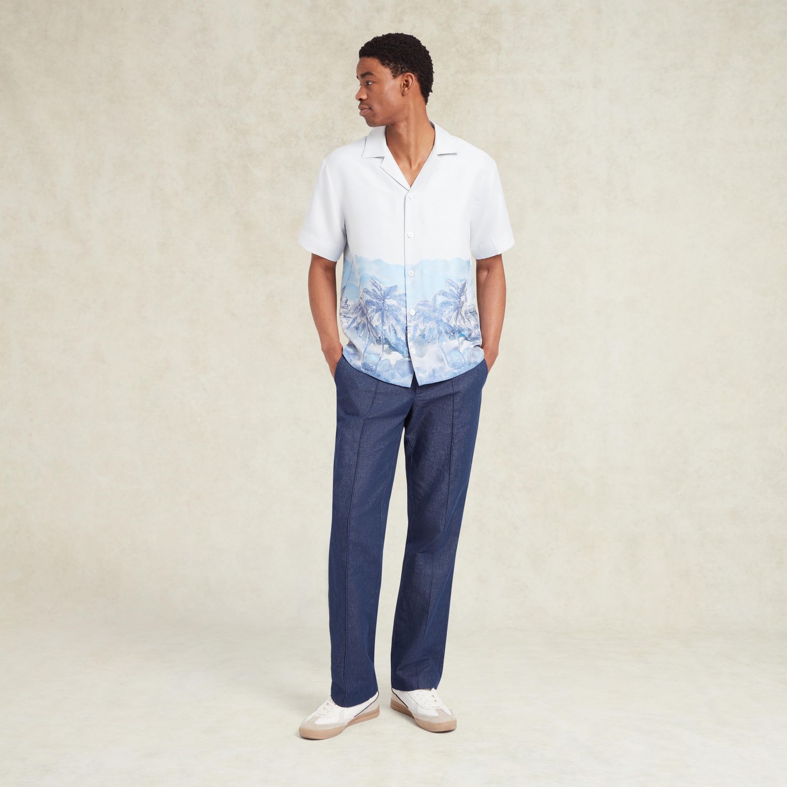 Cezane Silk-Blend Jacquard Shirt