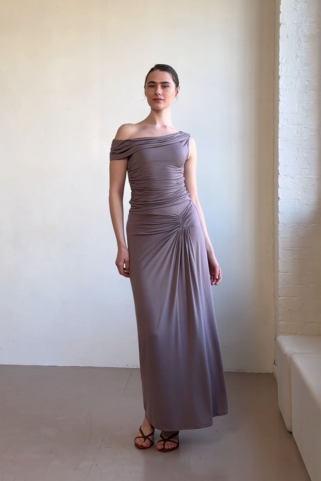 Mori Ruched Maxi Skirt
