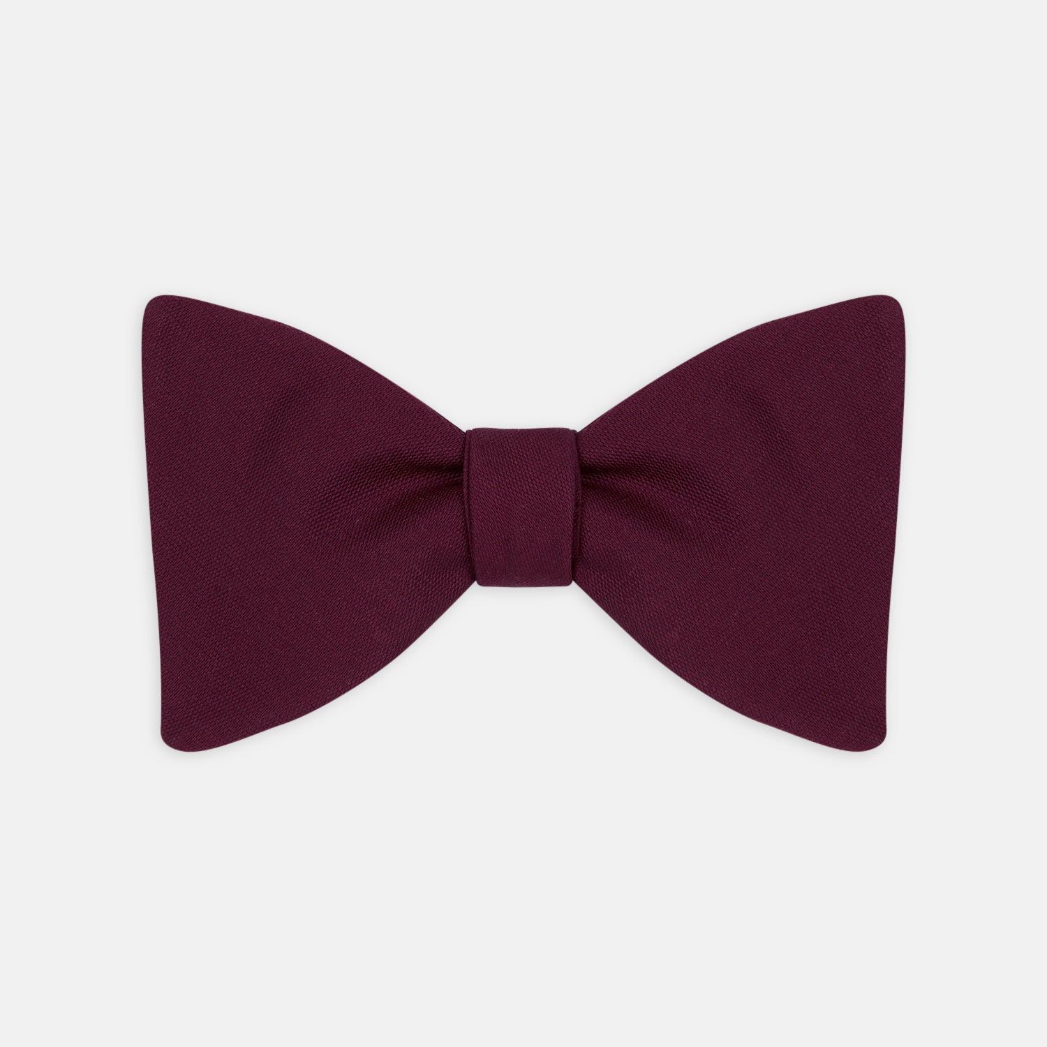 Burgundy Barathea Bow Tie