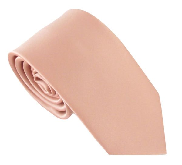 Deep Rose Satin Wedding Tie