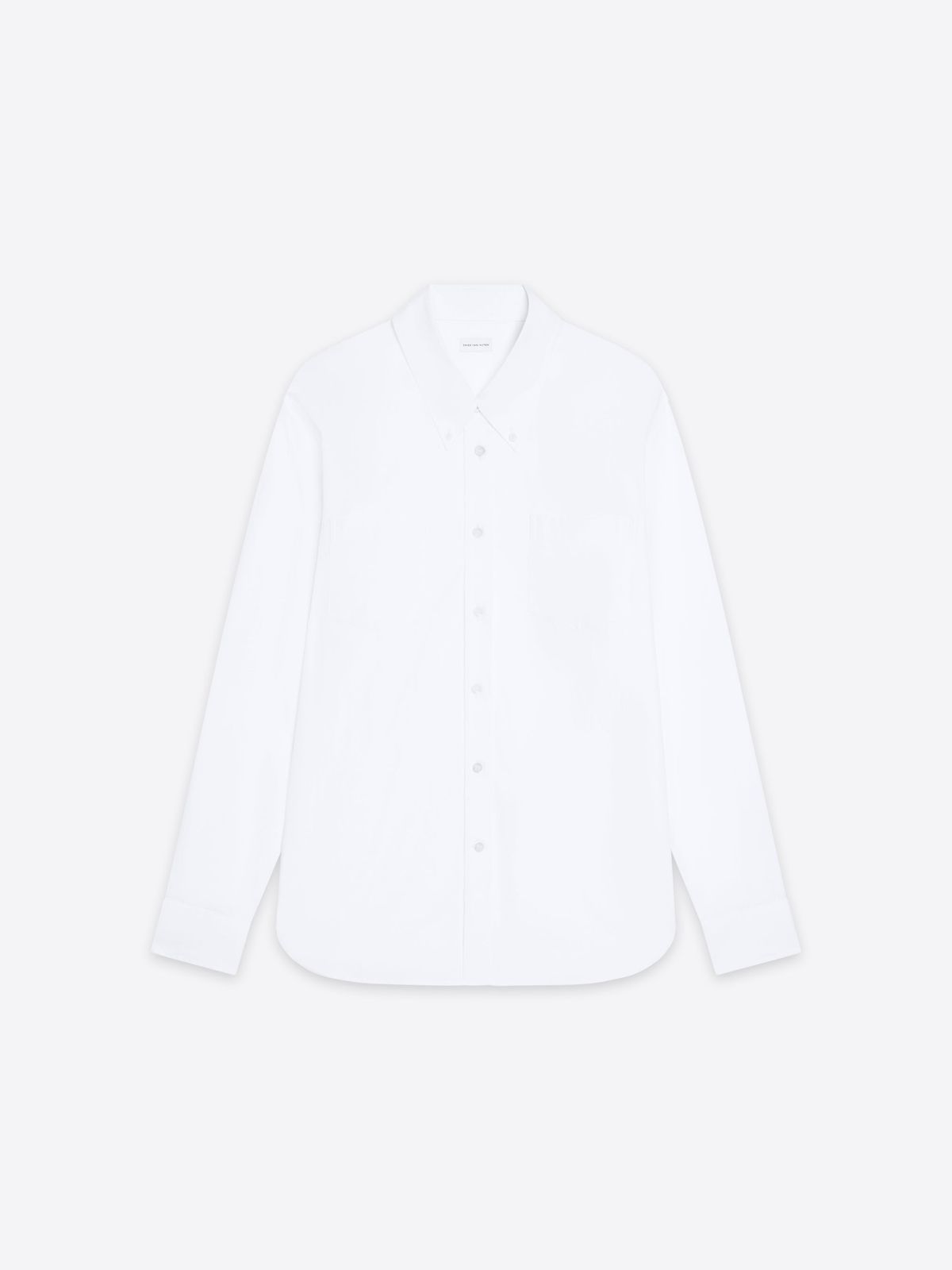 Loose cotton poplin shirt