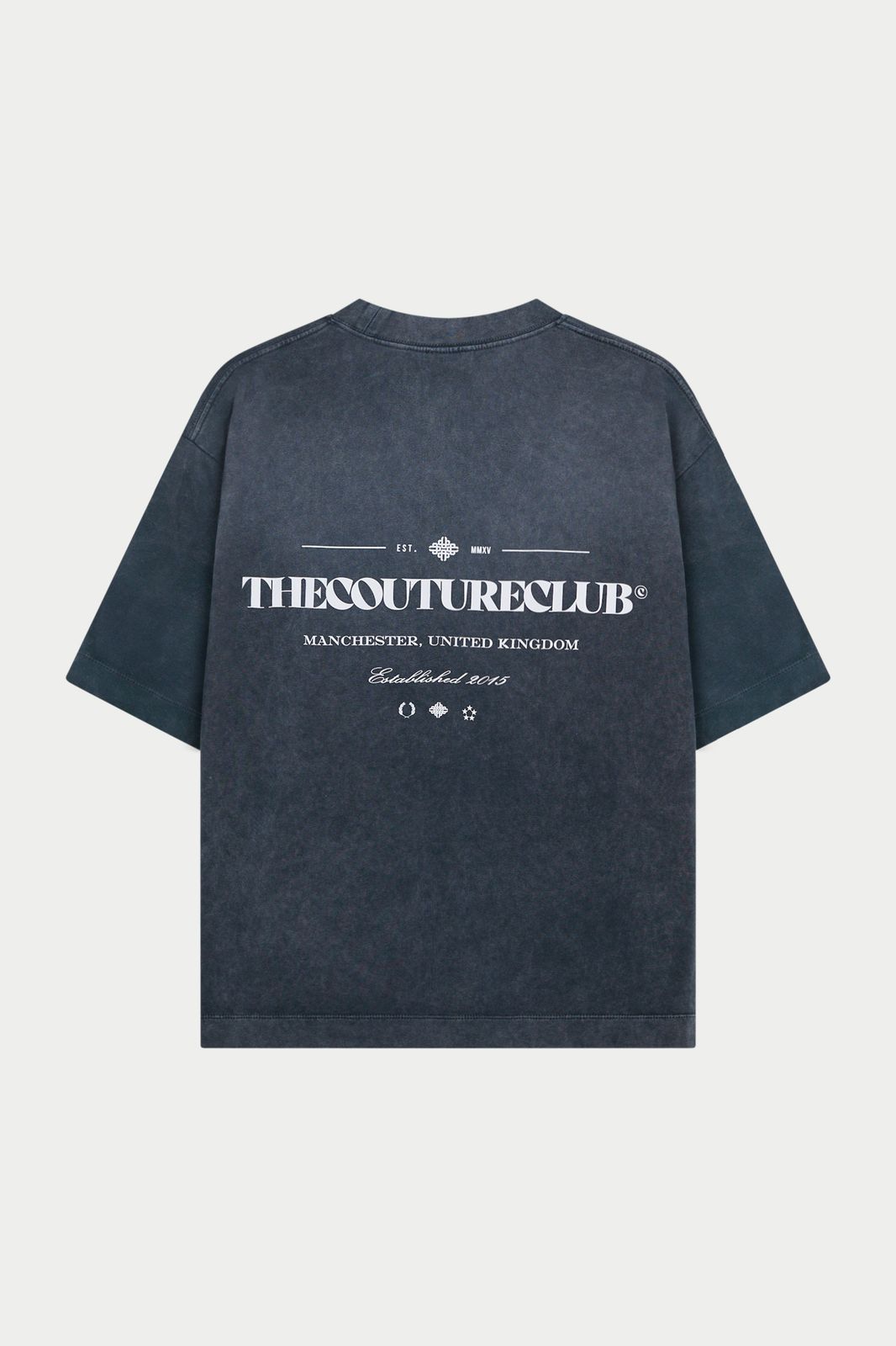 SPRAY WASH COPYRIGHT MULTI GRAPHIC T-SHIRT - BLACK