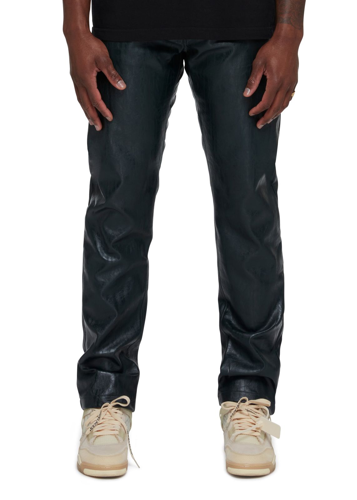 Forest Green Vegan Leather Trouser