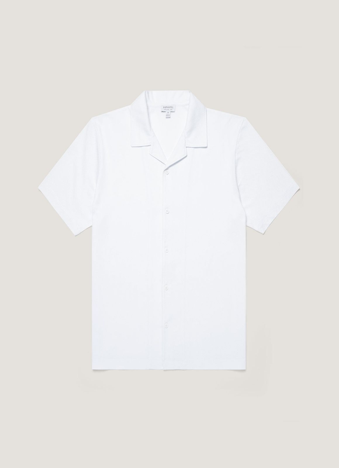 Men's Riviera Camp Collar Shirt in White