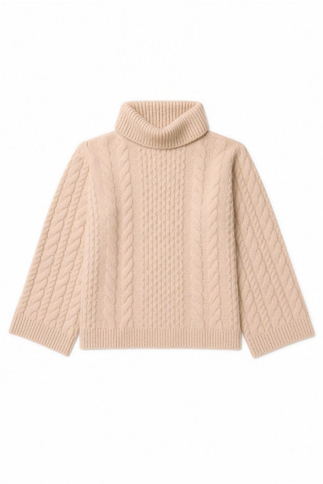 Beckley Roll Neck Knit (palest Pink)