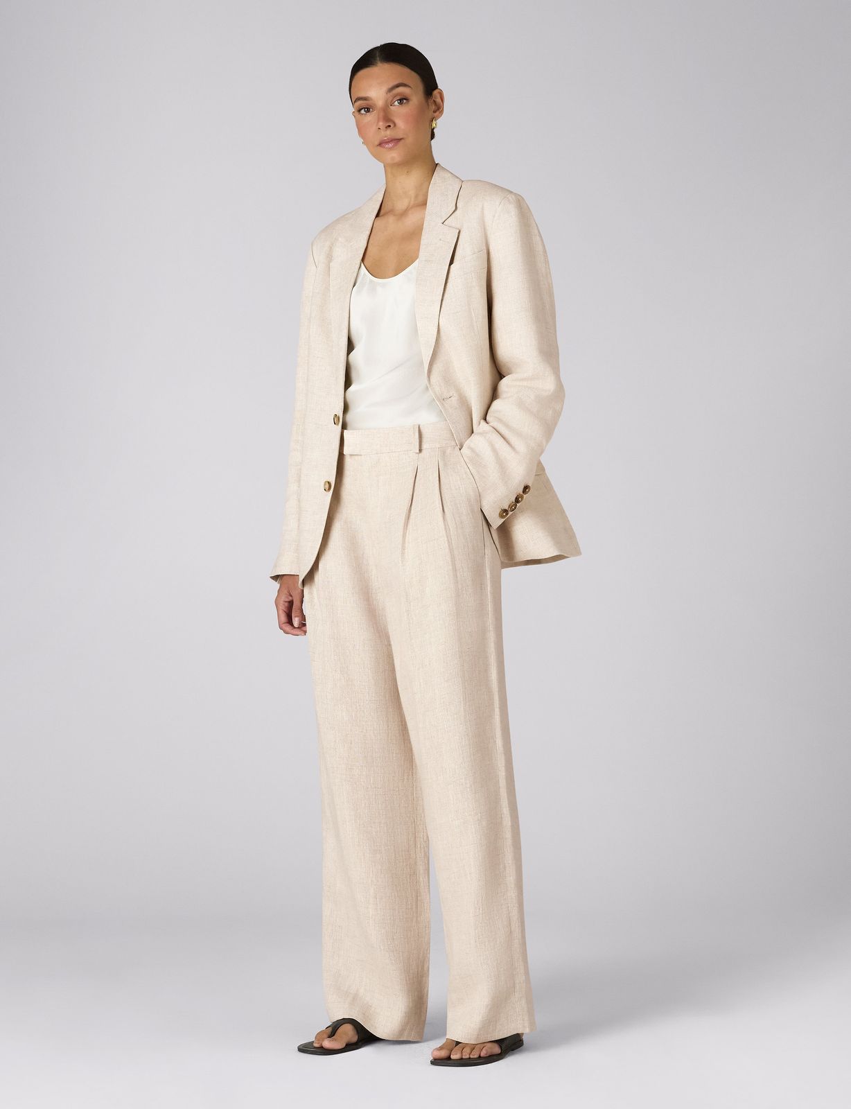 The Suit: Linen Oatmeal Blazer & Trouser