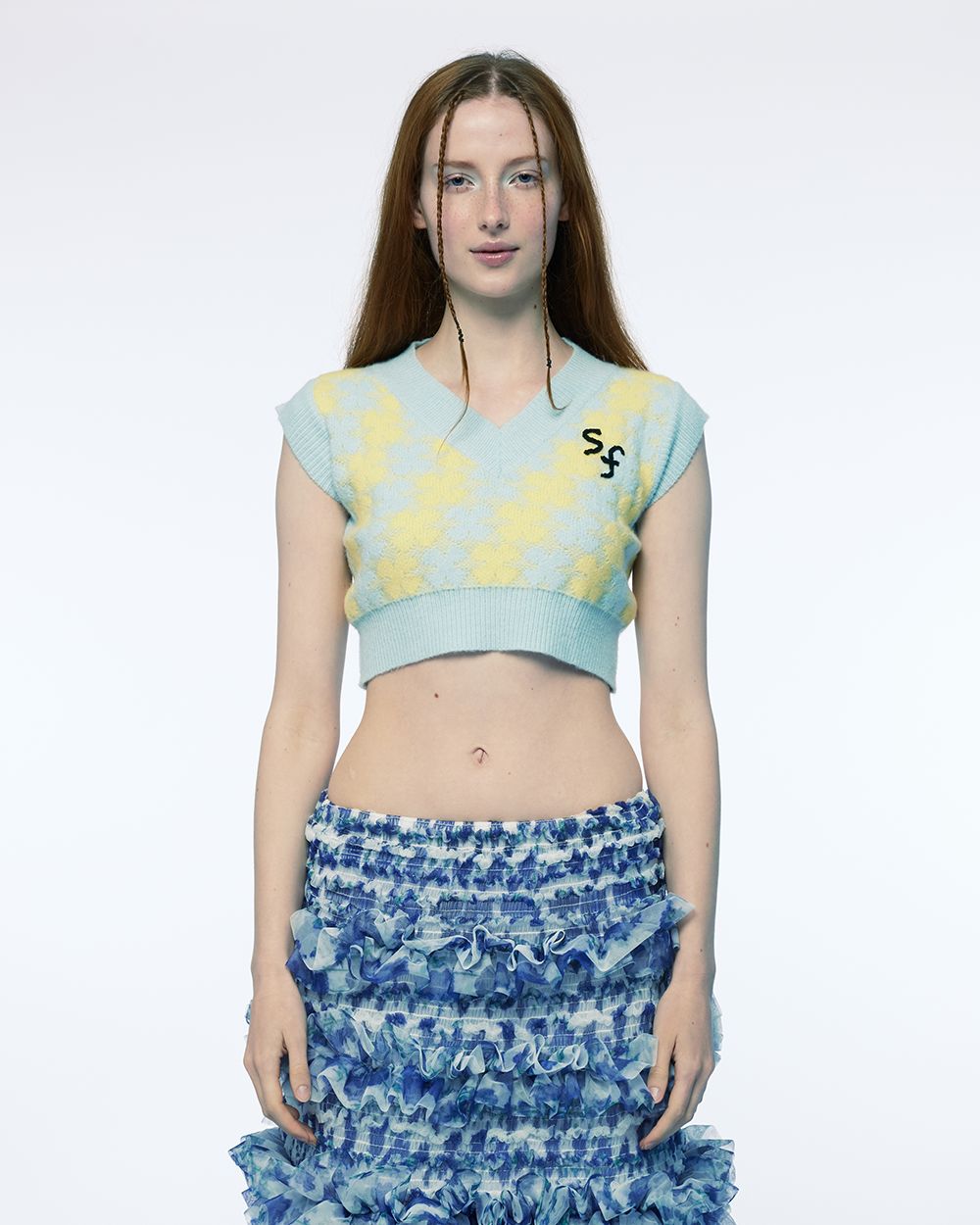 HEART CLOVER CROPPED VEST