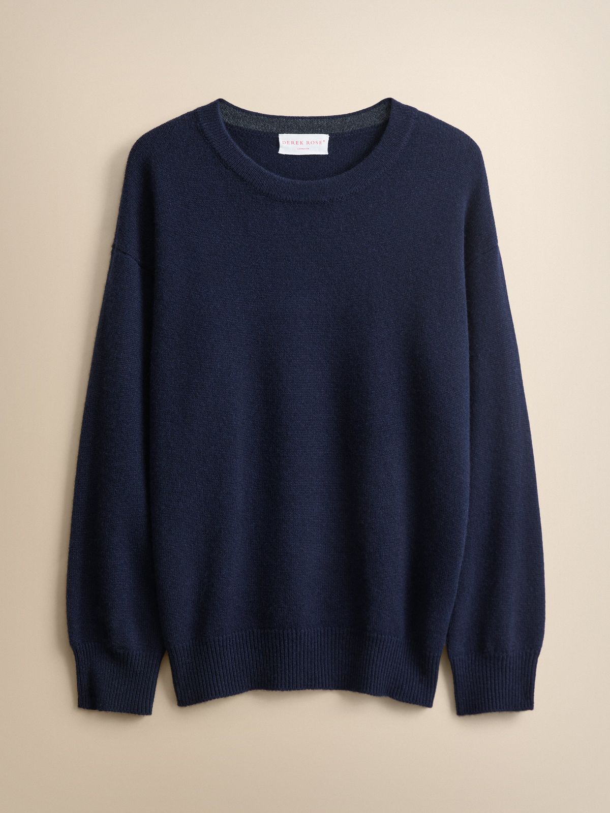 Daphne Cashmere Relaxed Sweater Navy Blue