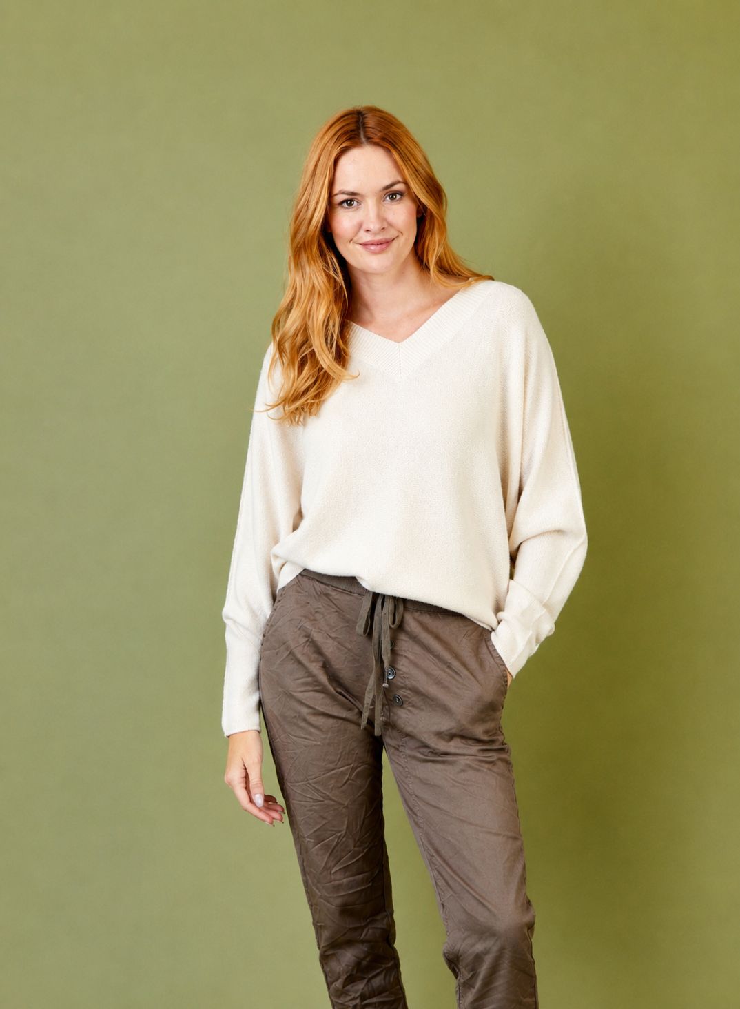 Lenny Double V Neck Knit