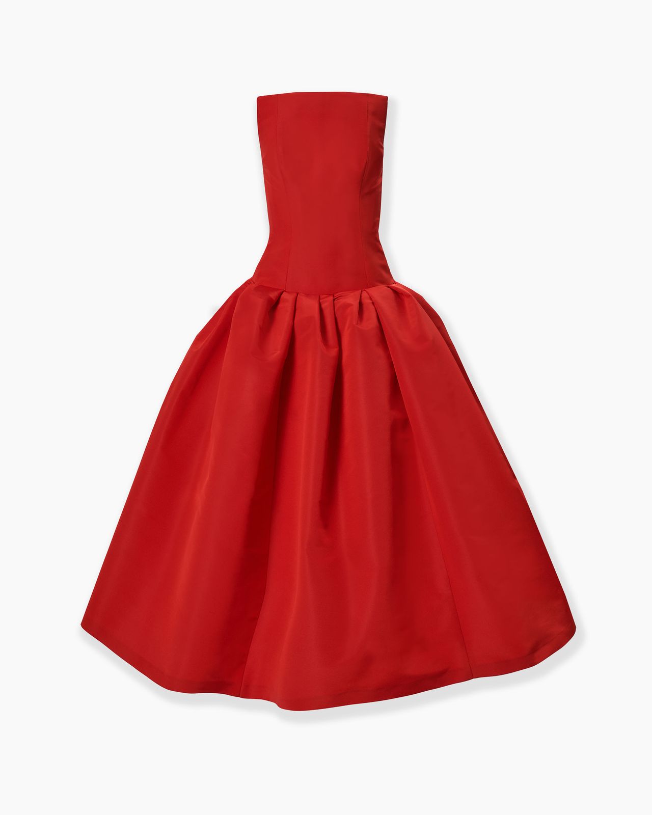 Strapless Drop-Waist Gown