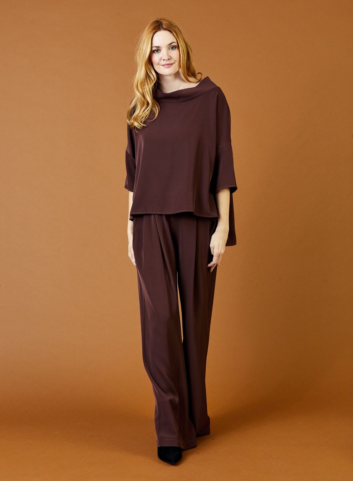 Amy Wide Leg Drape Pants