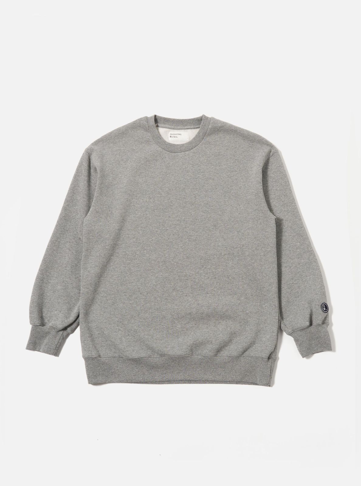 Grey Marl Recycled Cotton Blend Jersey Loose Sweatshirt