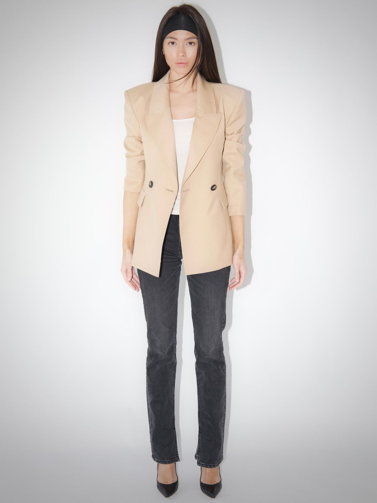 Linda Tux Blazer Beige