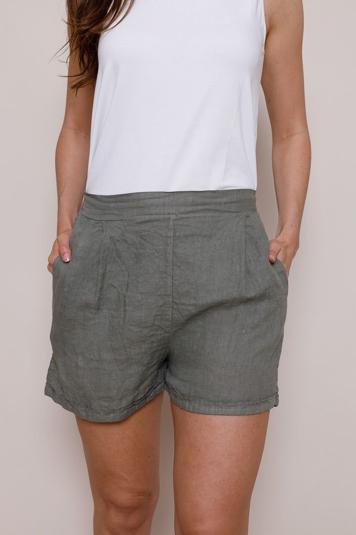 Shelby Longline Linen Shorts