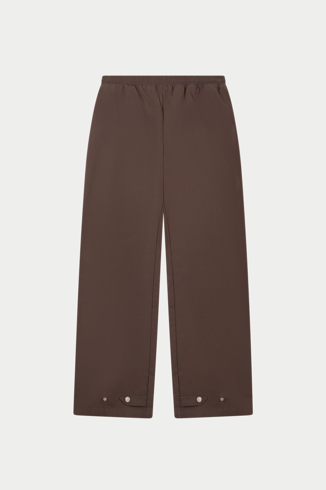 BARREL LEG SHELL TROUSERS - BROWN