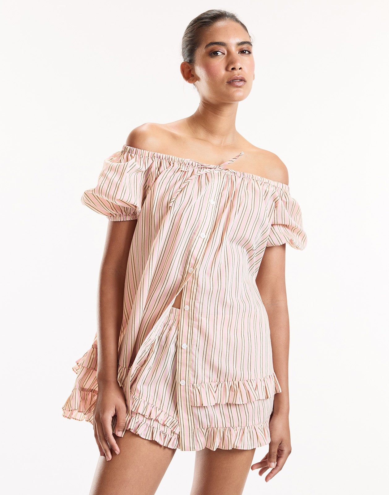 Bardot Stripe Top