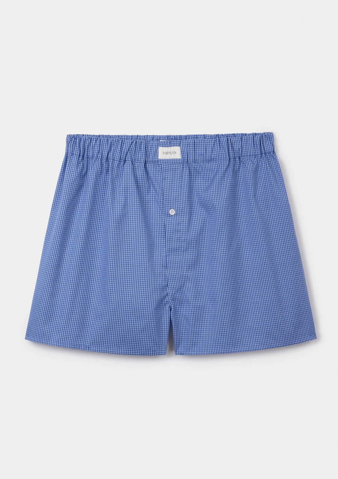 Blue Graph Check Boxer Shorts