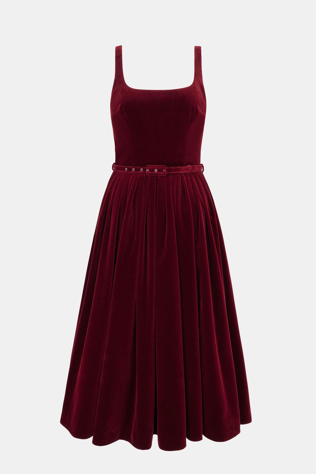 Eagle Dress In Burgundy Wind Velvet