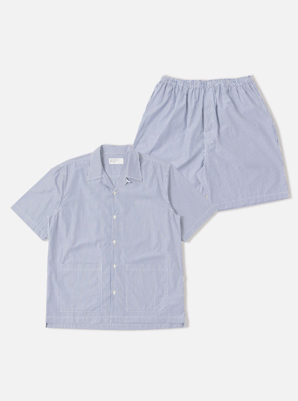 Navy Classic Stripe Short Pyjama Set