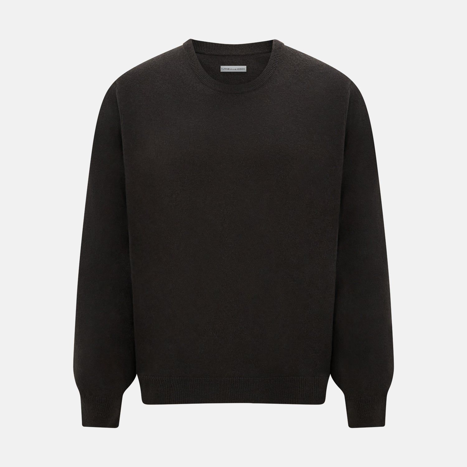 Brown Cashmere Round Neck Jumper