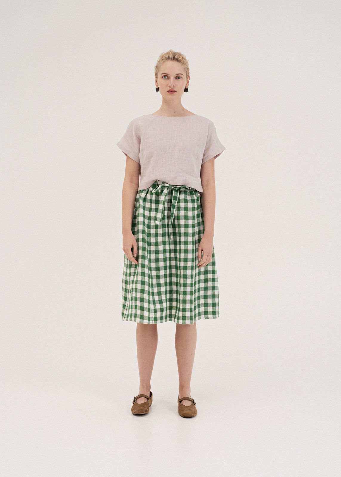 Bergen | Mid-Length Linen Skirt | Various Colours