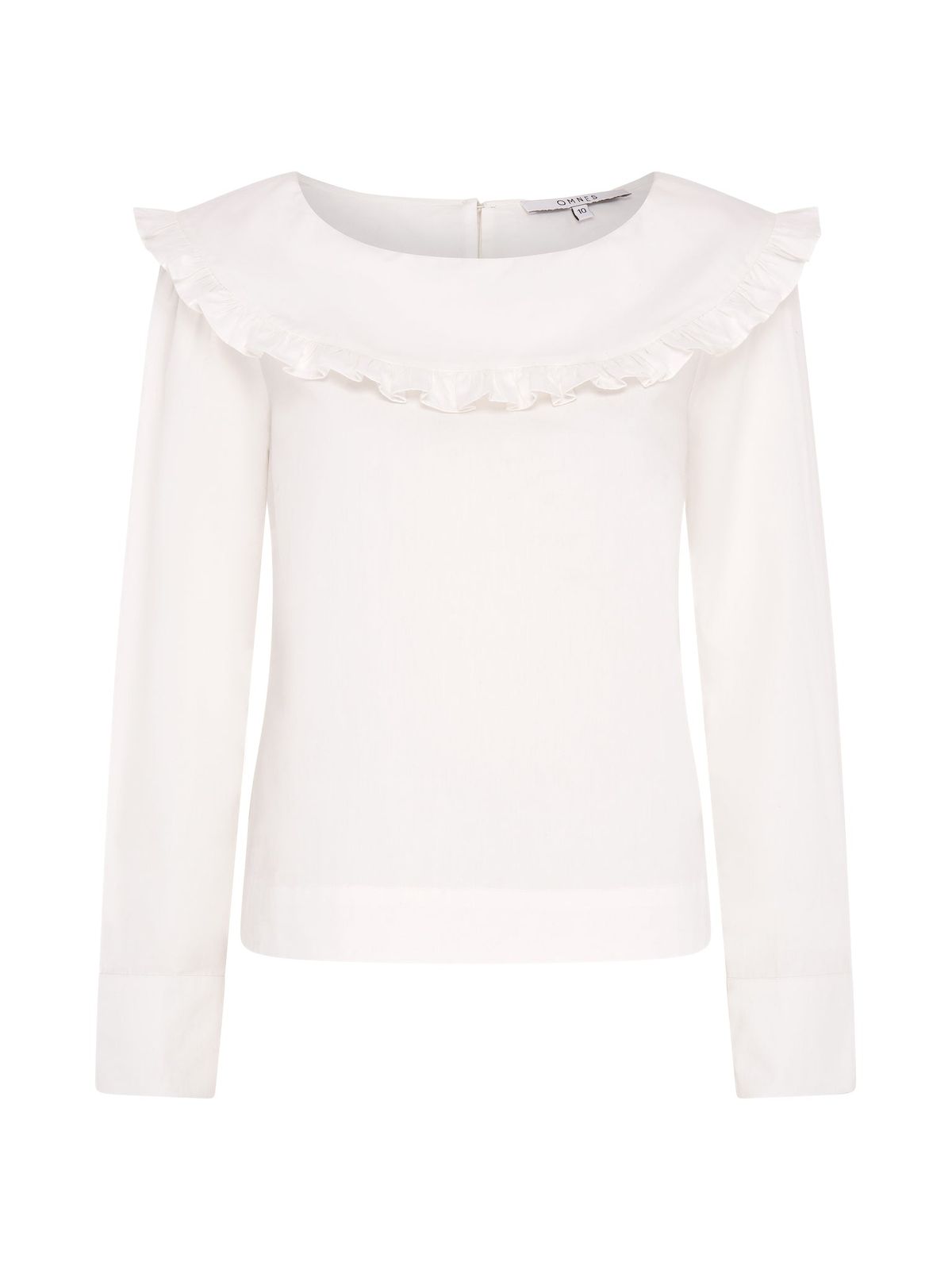 Briony Frill Blouse In White