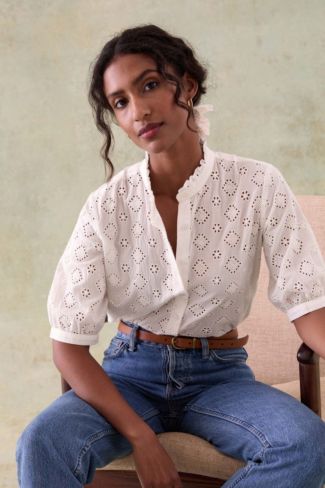 Mimbridge Broderie Shirt