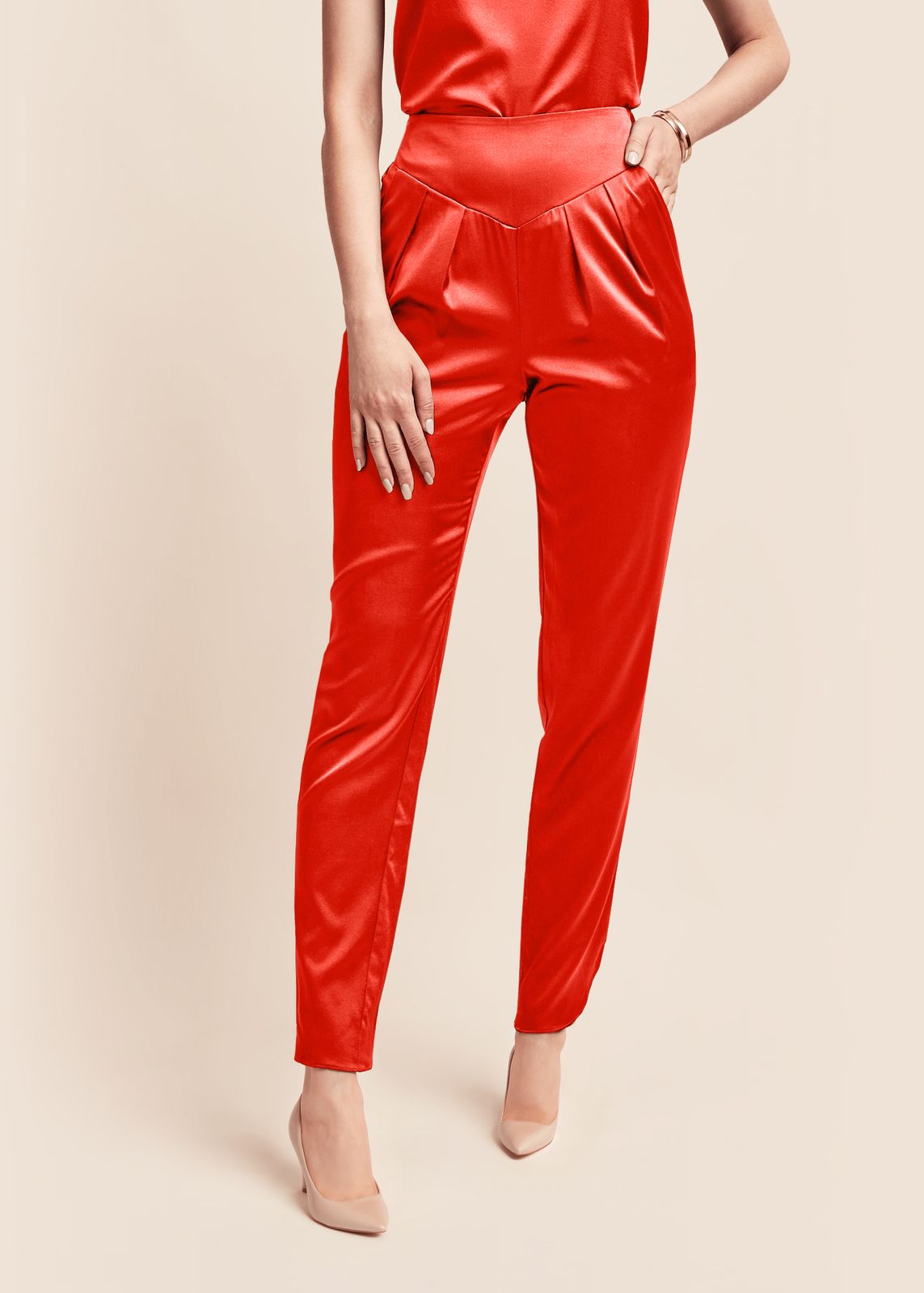 Estella Scarlett Silk Trousers