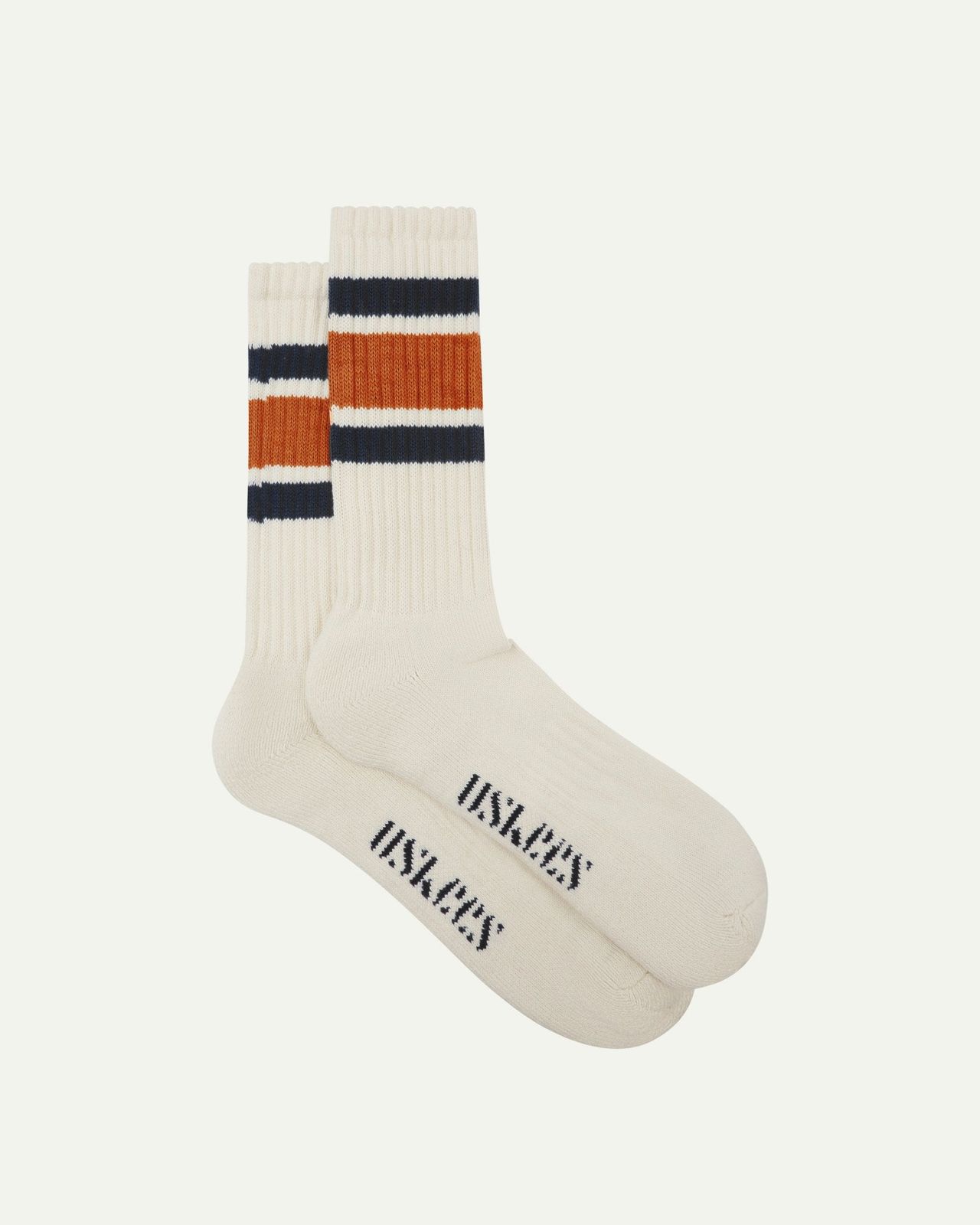 4011 College Stripe Socks in gold